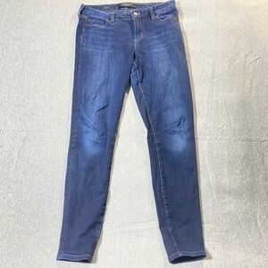 Liverpool Jeans Women's 4 The Ankle Skinny Blue Stretch Mid Rise Casual Denim